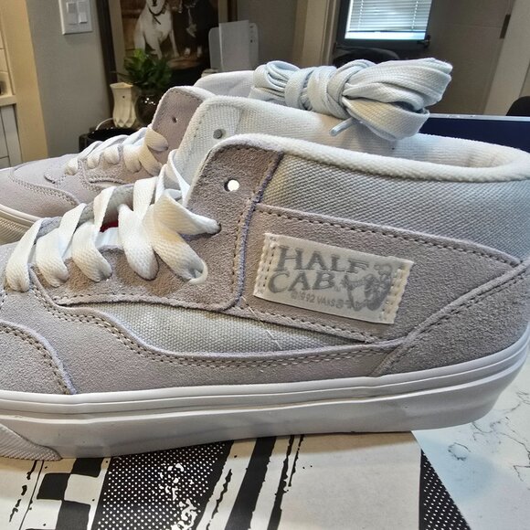 VANS SKATE HALF CAB WAFFLECUP SNEAKERS LIGHT BLUE MENS SIZE 9 SKATEBOARDING NEW - Picture 1 of 10